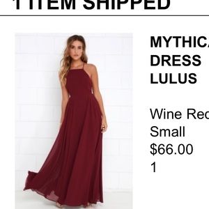 Lulus Burgundy Dress